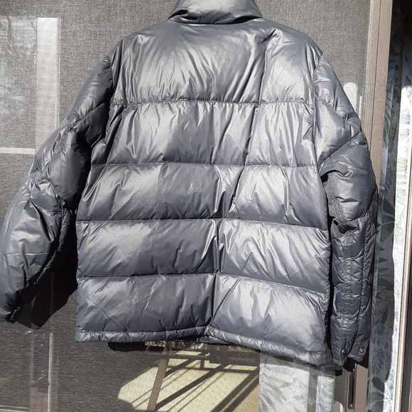 Mens Black GAP Down Puffer Jacket Large Used - Picture 3 of 7